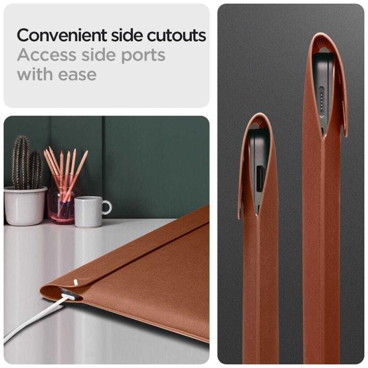 Produktbild Spigen Valentinus Sleeve Laptop 15-16 brązowy/classic brown AFA06419 (16", Universal)