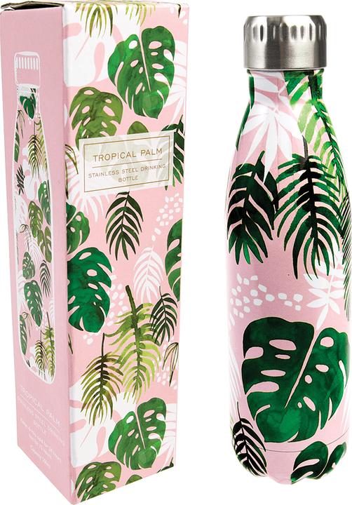 Actual product image Rex London Stainless Steel Drinking Bottle, Insulated "Tropical Palm (0.50 l)