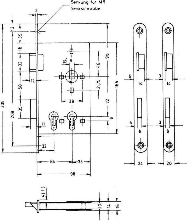 Productafbeelding Magni Bever FS-Einst.Schl1016P f.2 PZPZW32+65/24/234/9 rd.L ER (Insteekslot)