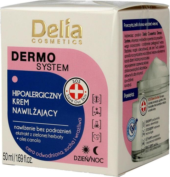 Produktbild Delia Cosmetics Delia Dermo System Hypoallergenic Day & Night Moisturizing Cream 50Ml (50 ml)