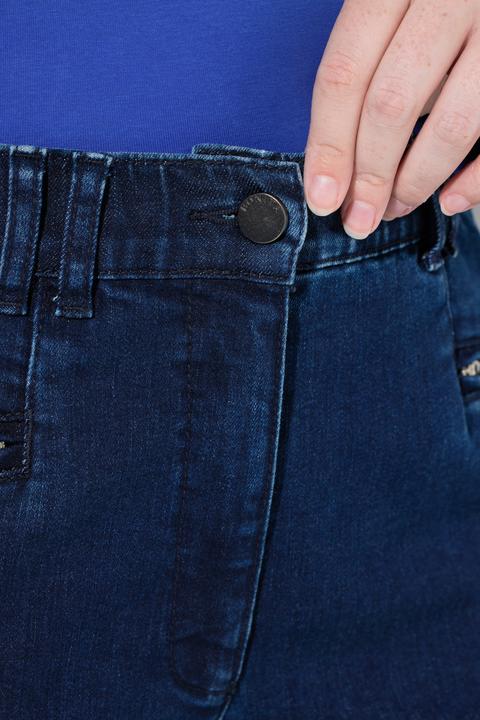 Immagine prodotto Ulla Popken Jeans modello Mony con taglio della gamba conico e tasche con zip (48)