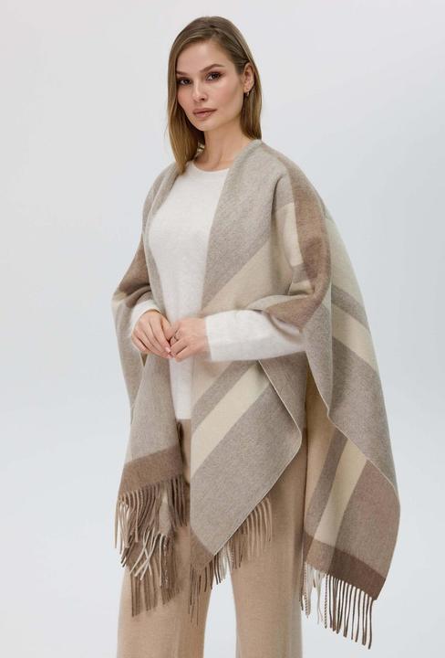 Immagine prodotto Bellemere Scarf Double-Sided Wool Poncho Shawl