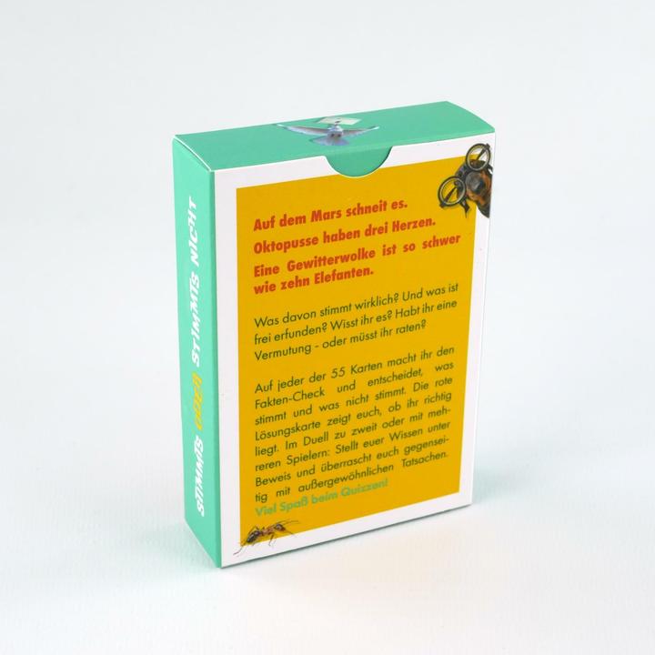 Produktbild Stimmts oder stimmts nicht?  Das einzigartige Wissensquiz für Kinder ab 8 Jahren (Deutsch, 1 Spieler)