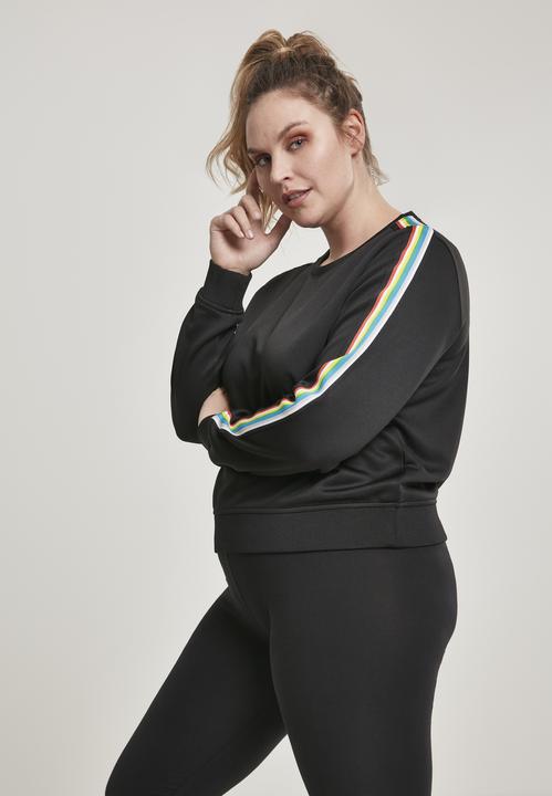 Produktbild Urban Classics Ladies Multicolor Taped Sleeve Crewneck (XXL)