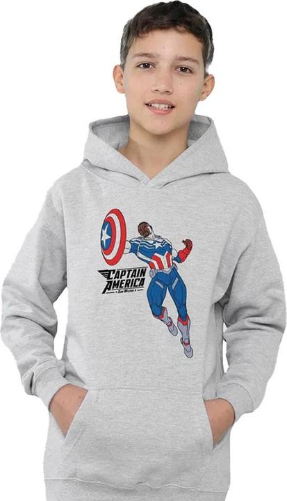Produktbild Captain America Kapuzenpullover Zum Überziehen meliert (116)