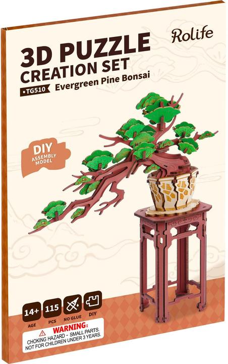 Actual product image Rolife Evergreen Pine Bonsai (115 pieces)