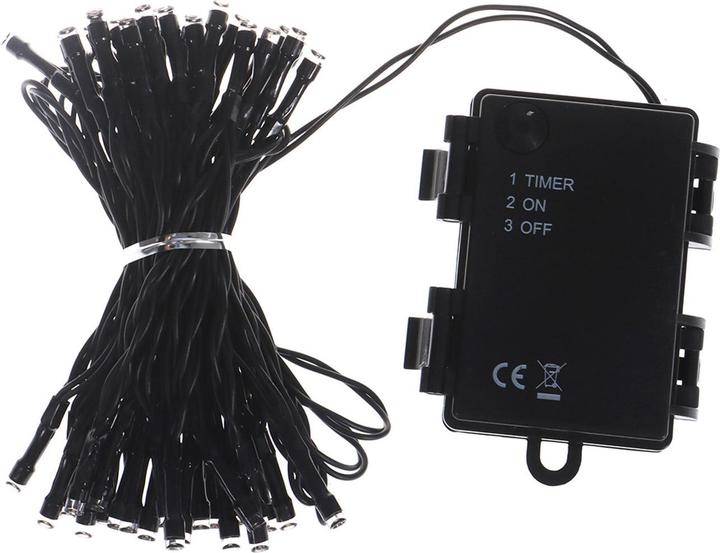 Produktbild Casativo LED Lichterkette, 50 warmweisse LEDs: Timer Funktion, IP44, 4,5 m (5.08 m)