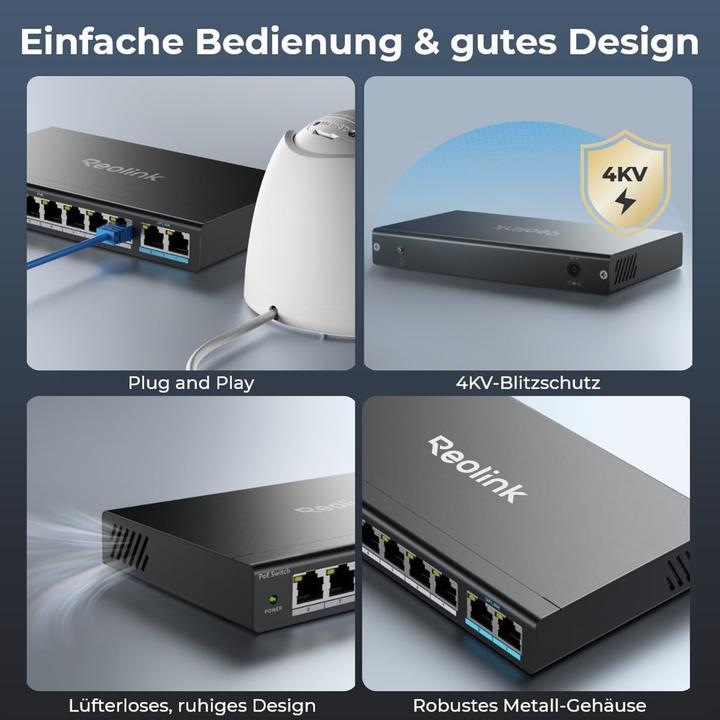 Immagine prodotto Reolink RLA-PS1 (802.3af (PoE), 802,3at (PoE+), 120 W)