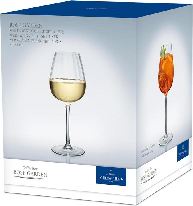 Produktbild Villeroy & Boch Weissweinkelch, Set 4tlg. Rose Garden (12 cl, 4 Gläser, Weissweingläser)