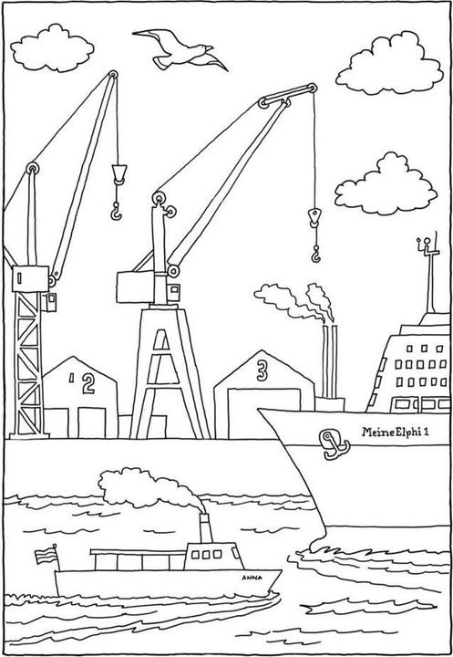 Produktbild Mein Elbphilharmonie-Malbuch