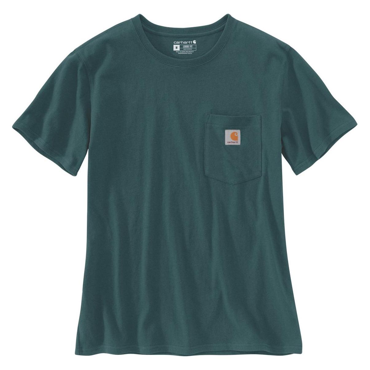 Carhartt, Damen, Shirts, Bekleidung 103067-GM1 Pocket, Grün, (Xl)
