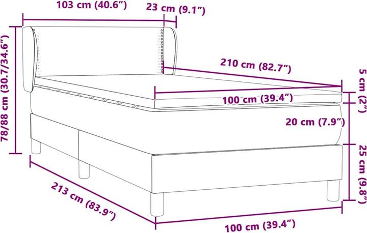 Image du produit vidaXL Marulia (100 x 210 cm)
