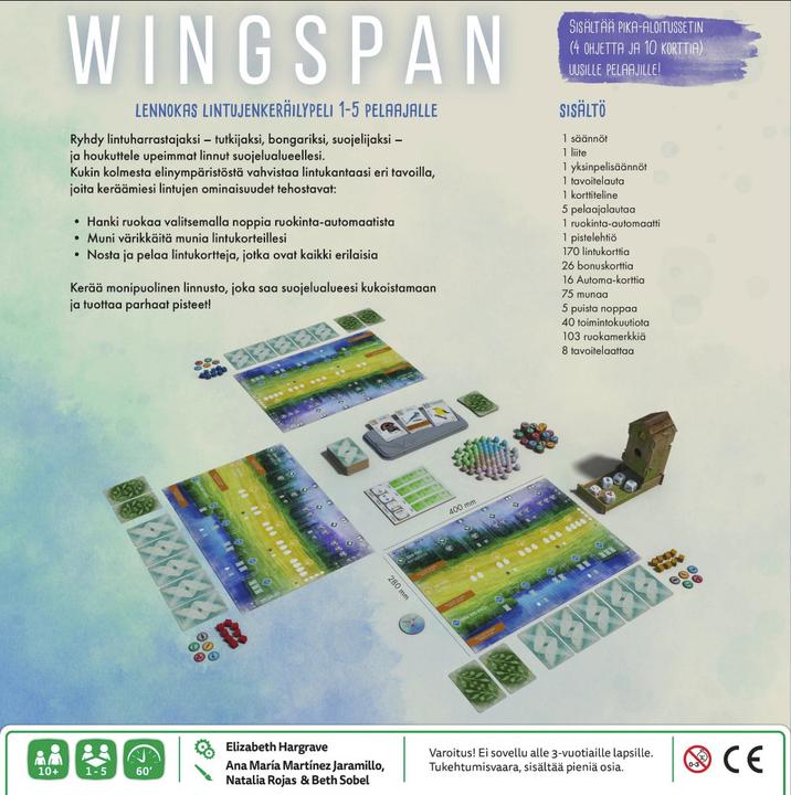 Produktbild Lautapelit Wingspan -strategiapeli (Finnisch, 1 - 5 Spieler)