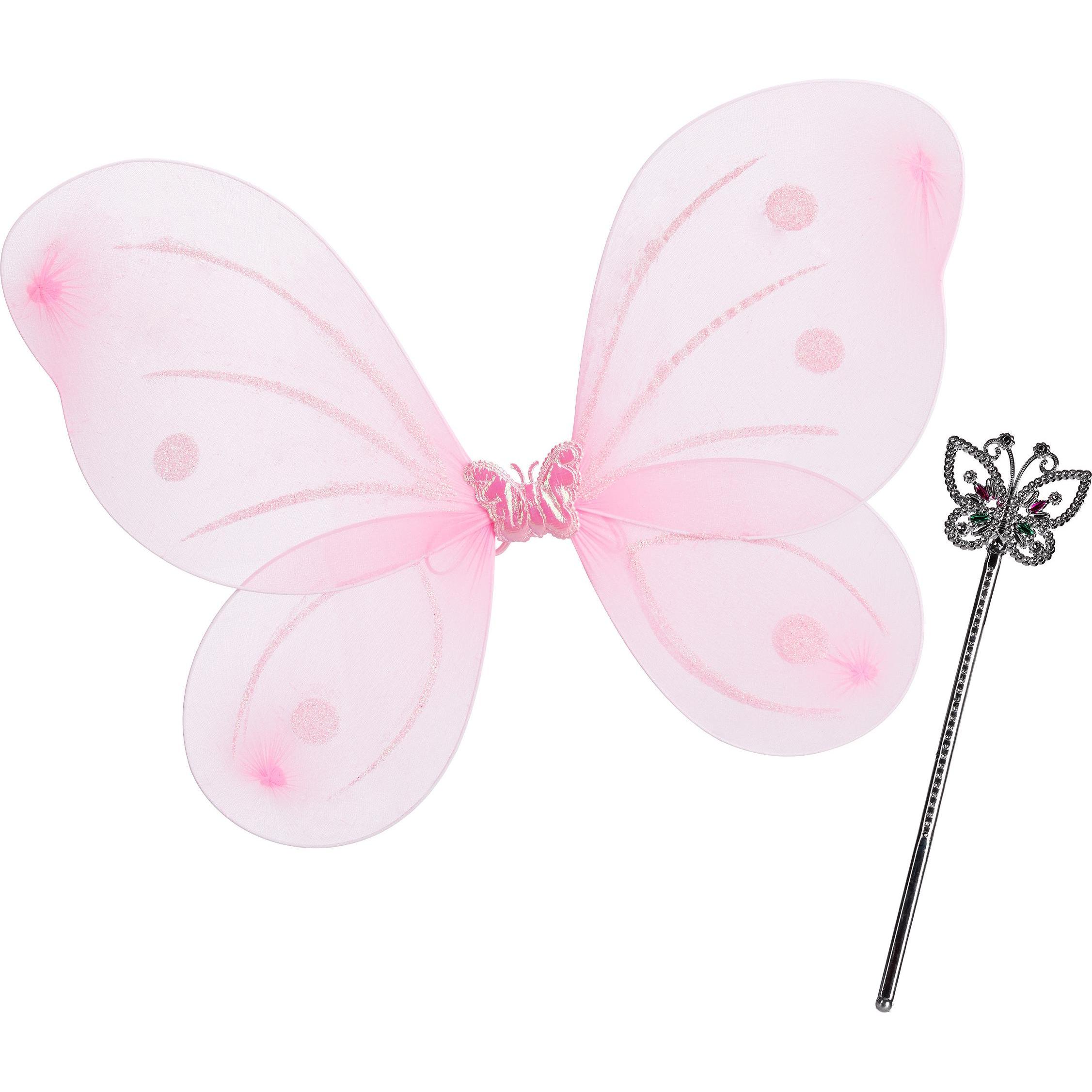 Relaxdays Feenflügel mit Zepter (4052025944926)