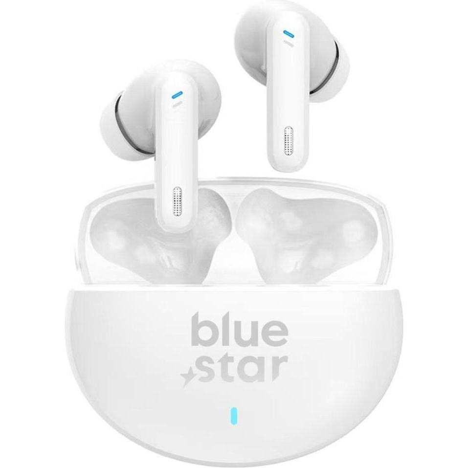 BlueStar Słuchawki Bluestar Słuchawki bezprzewodowe douszne Blue Star Zen ANC + ENC TX5 TWS białe (ANC, 3 h, Senza fili), Cuffie, Bianco