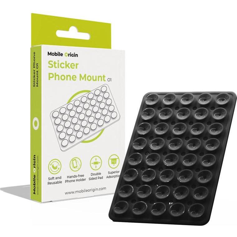 Mobile Origin Sticker Phone Mount O1 black, Supporto per smartphone, Nero