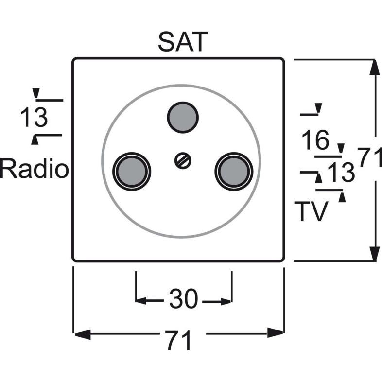 Thumbnail - Busch-Jaeger, Zubehör Schalterprogramm, Zentralscheibe
