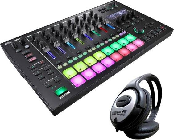 Produktbild Roland MC-707 Groovebox DJ Mischpult mit Kopfhörer