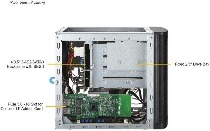 Produktbild Supermicro Barebone IoT SuperServer Single Sockel 1700 DDR5-only SYS-521R-T