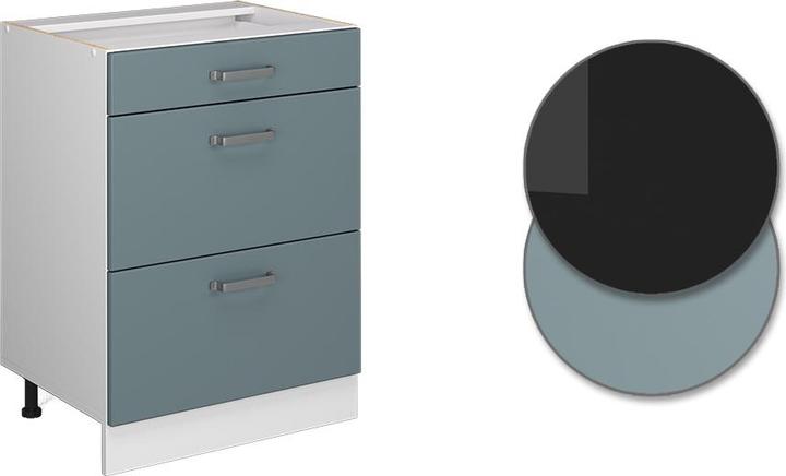 Produktbild Vicco R-Line mit Schubladen, AP Anthrazit (60 x 60 x 81.5 cm)