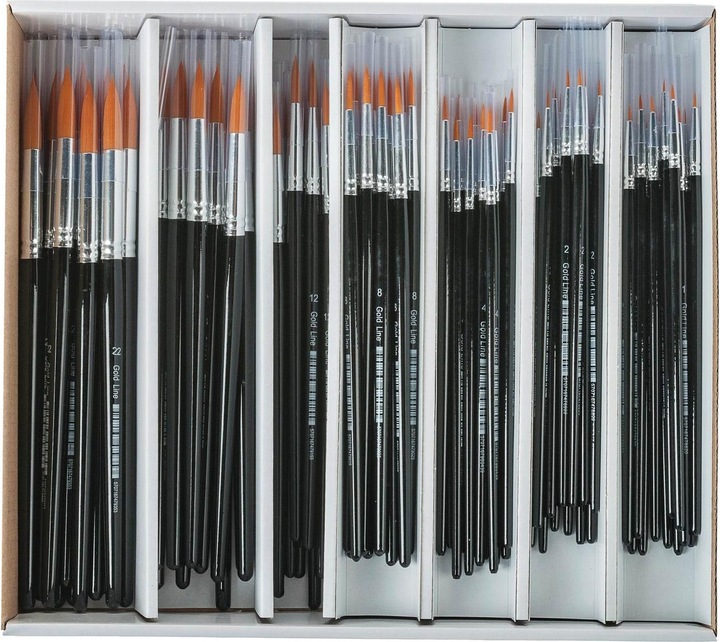 Produktbild Creativ Company Ronde Penselen - 7 maten, 84st. (7 mm)