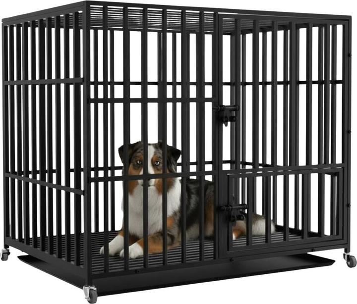 Produktbild Hermex Hundekäfig Grösse L Hundebox Haustierkäfig Indoor-Käfig Metallkäfig (Hundezwinger)