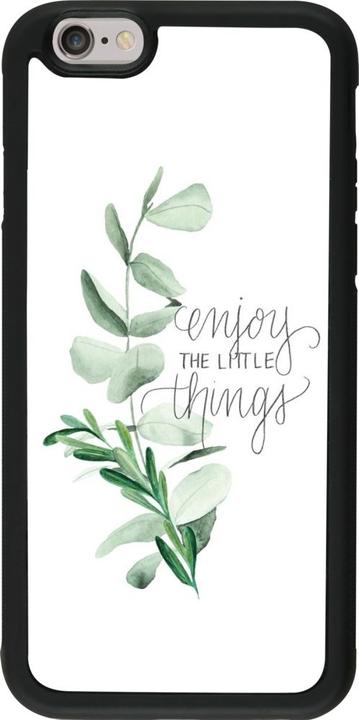 Actual product image PhoneLook Coque Silicone rigide noir Enjoy the little things (Apple iPhone 6)