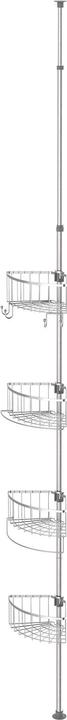 Eisl Telescopic corner shower shelf (23 x 27 x 245 cm)