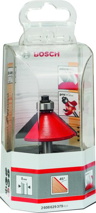 Produktbild Bosch Professional Zubehör Fasefräser Expert for Wood, 8 mm, D 44 mm, L 18,5 mm, G 61 mm