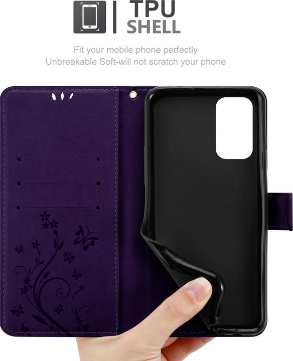 Image du produit Cadorabo Pochette Flower Book (OnePlus Nord N200 5G)