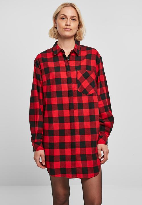 Produktbild Urban Classics Ladies Oversized Check Flannel Shirt Dress (S)