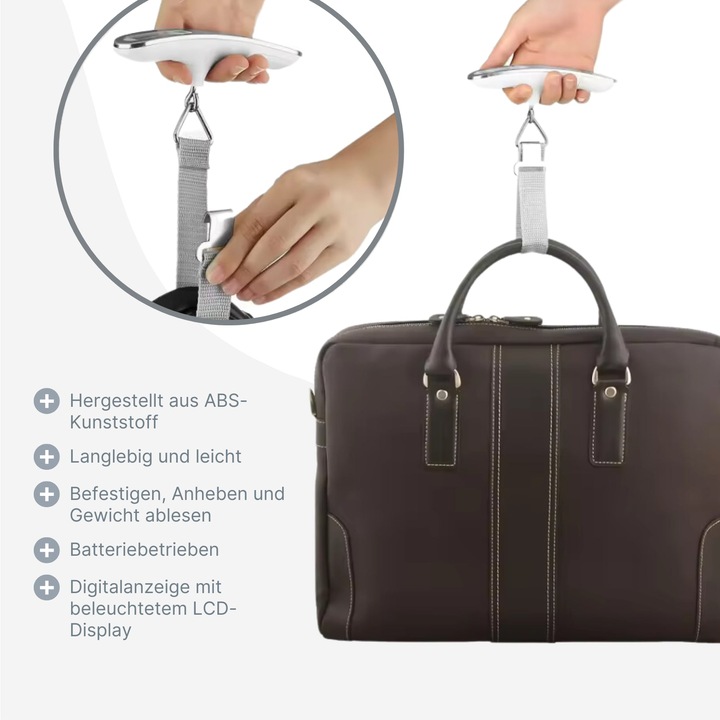 Produktbild Hermex Digitale Handwaage (Kofferwaage)
