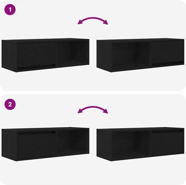 Black, Black oak look