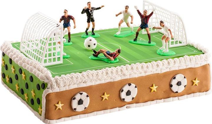Image du produit Decocino Set de décoration de gâteaux terrain de football (7 x)