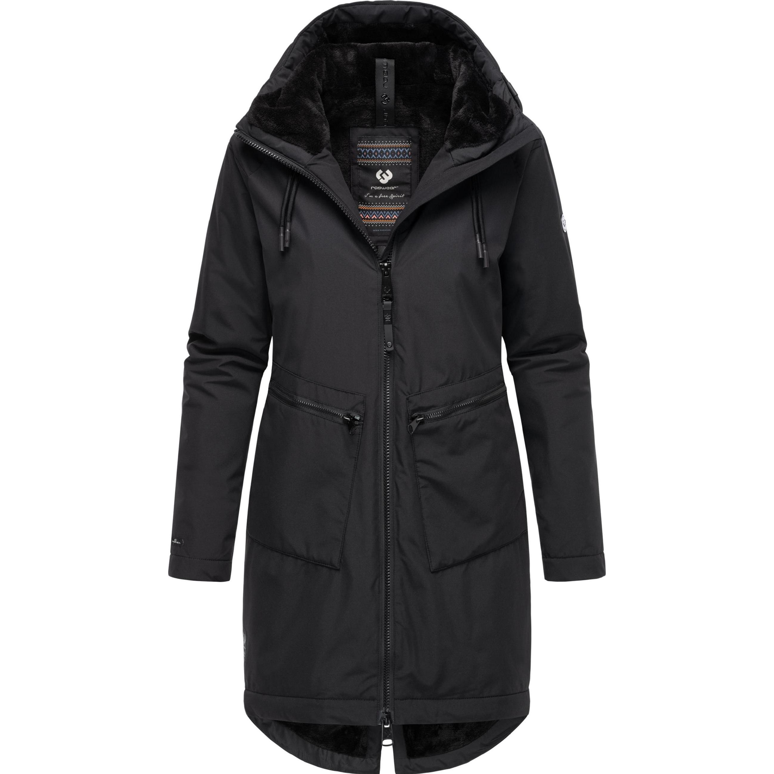 Ragwear, Damen, Jacke, Holstic (6XL), Schwarz, 6XL