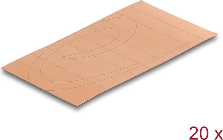 Delock Bande de cuivre 35 x 7 mm autocollante 200 pièces