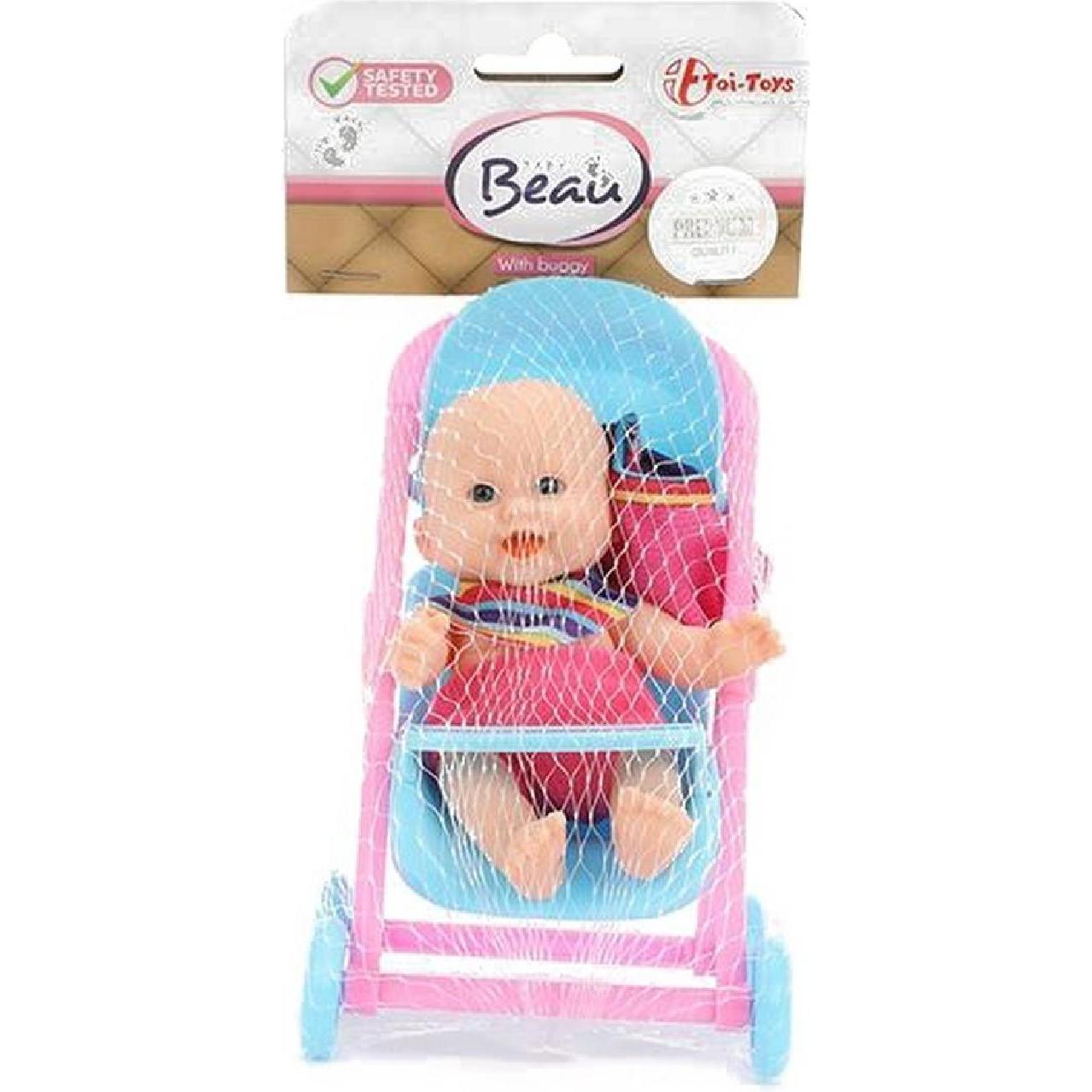 Toi-Toys Beau Mini Baby Doll Seduto, 12 cm