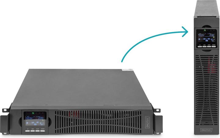 Actual product image Digitus OnLine UPS system, 1000 VA / 1000 W (1000 VA, 1000 W, Online double converter UPS)