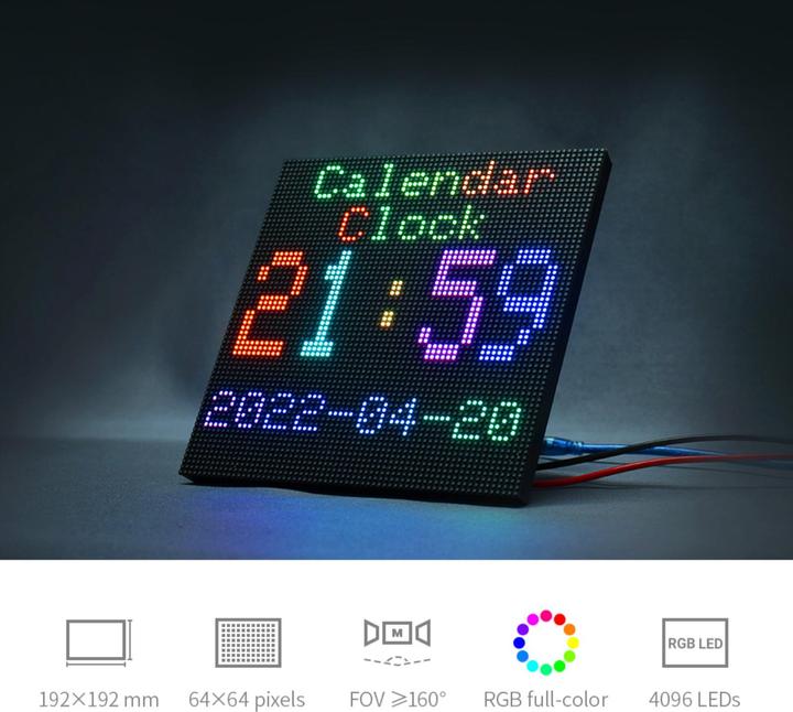 Produktbild WaveShare RGB P3 Matrix Panel 64x64 HUB75