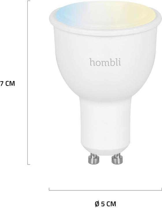 Immagine prodotto Hombli Smart Spot (4.5W) CCT Duo Pack (GU10, 4.50 W, 350 lm, 2 x, F)