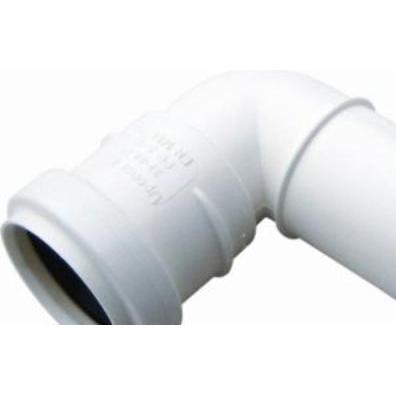 Nordic, Rohrverbindungstechnik, Ht-Pp (Amax Pro) Ø40 MM X 87,5° Hvid Bøjning