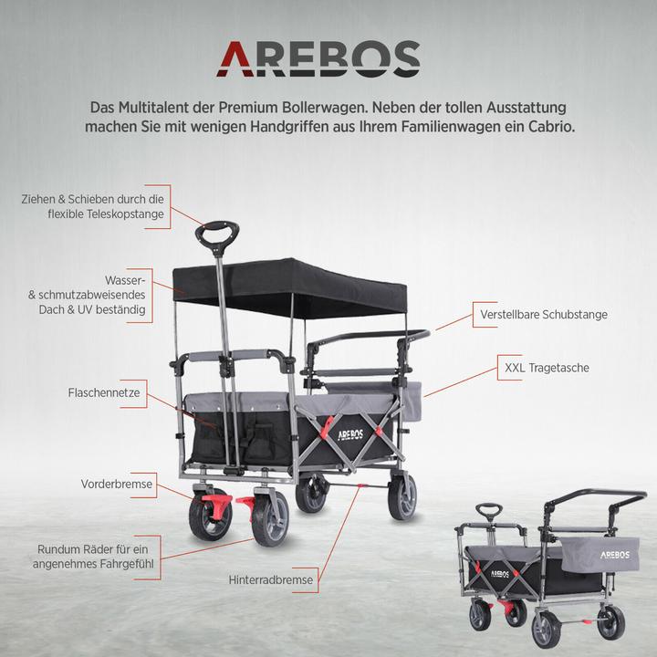 Produktbild Arebos Bollerwagen