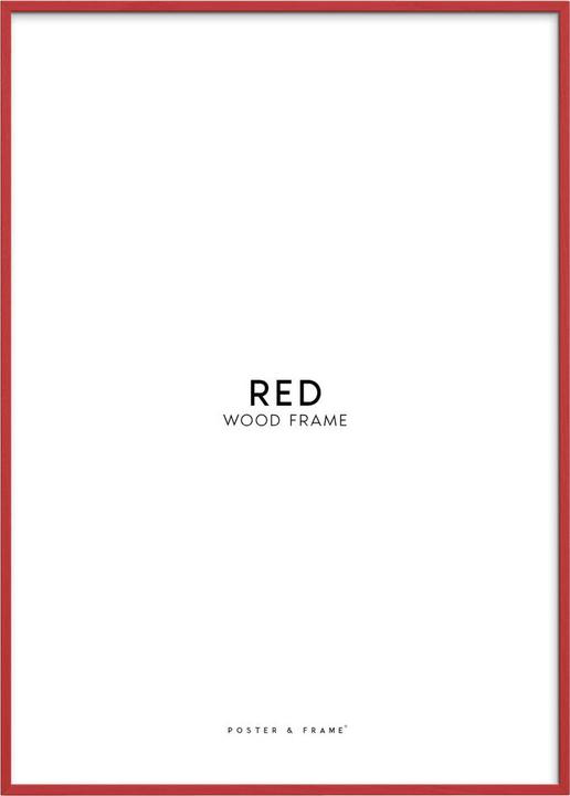Produktbild Poster & Frame B 21 x L 29,7 cm - Egetrae - Rød (21 x 29.7 cm)