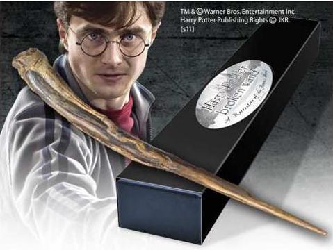 Actual product image Noble Collection Harry Potter Zauberstab Harry Potter Zerbrochener Zauberstab