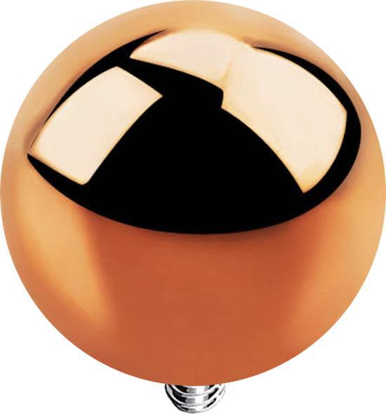 Image du produit Star Piercing Dermal Anchor Boule or rose (sans laiton, Acier chirurgical 316L)