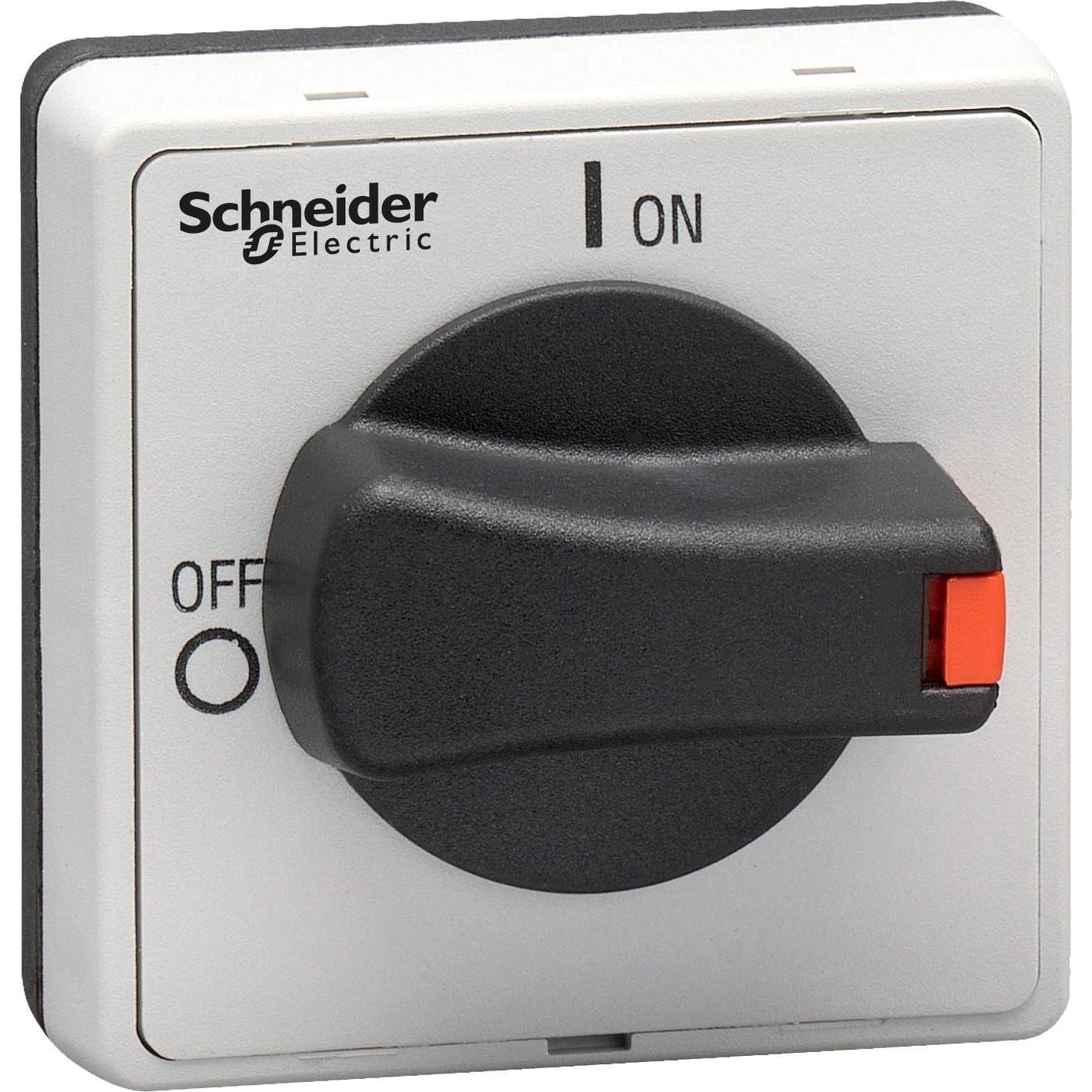Schneider, Systemstromversorgung, TeSys VLS Drehgriff, IEC IP65 und NEMA in Schwarz VLSH4S5B