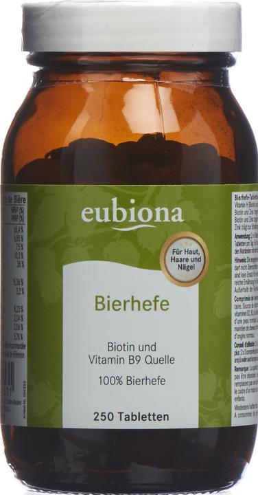 Actual product image Eubiona Brewer's yeast tablet (250 Piece, Pills, 100 g)