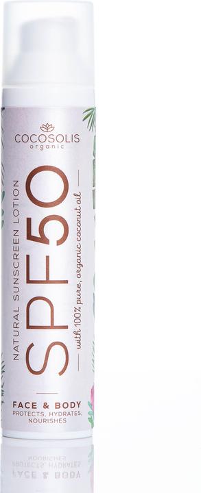 Image du produit Cocosolis Lotion solaire naturelle (Crème solaire, SPF 50, 100 ml, 100 g)
