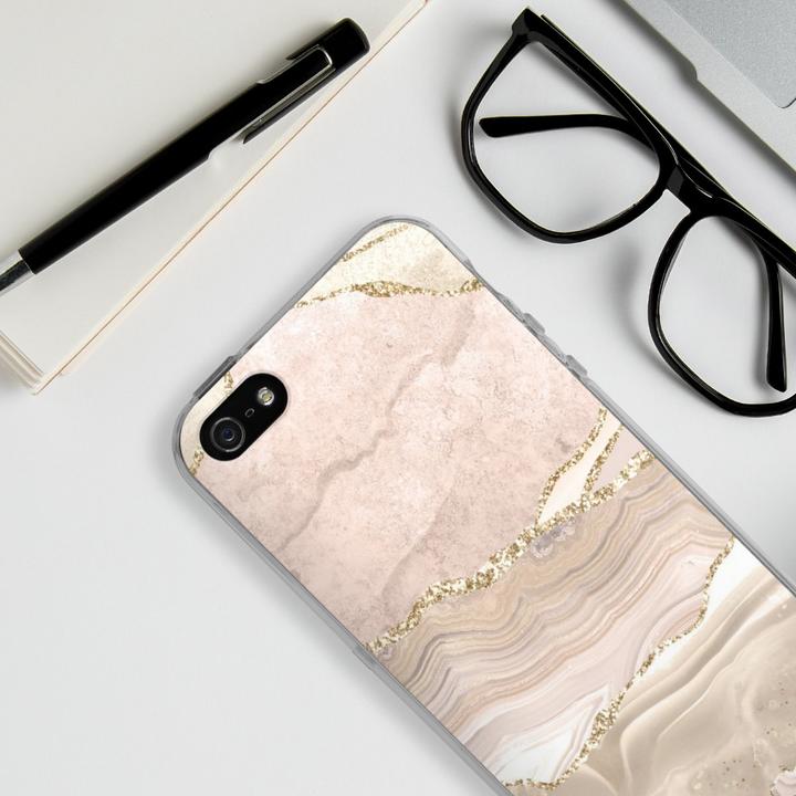Produktbild DeinDesign Silikon Hülle für Apple iPhone 5s Handyhülle Case Smartphone Schutzhülle Glitzer Look Marmor Utart (Apple iPhone 5s)