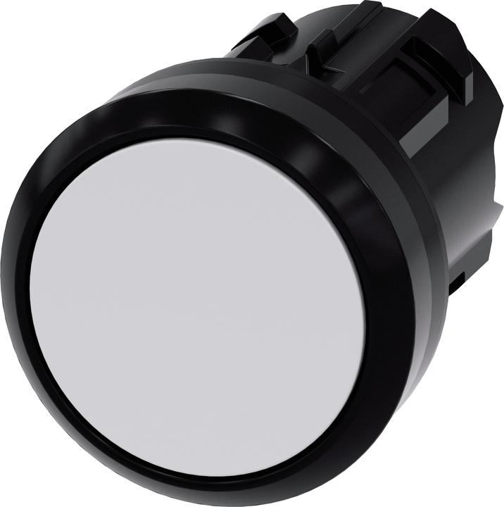 Produktbild Siemens Pushbutton, 22mm, round, plastic, white